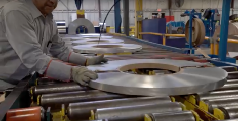 316 Stainless Steel grade being inspected for quality