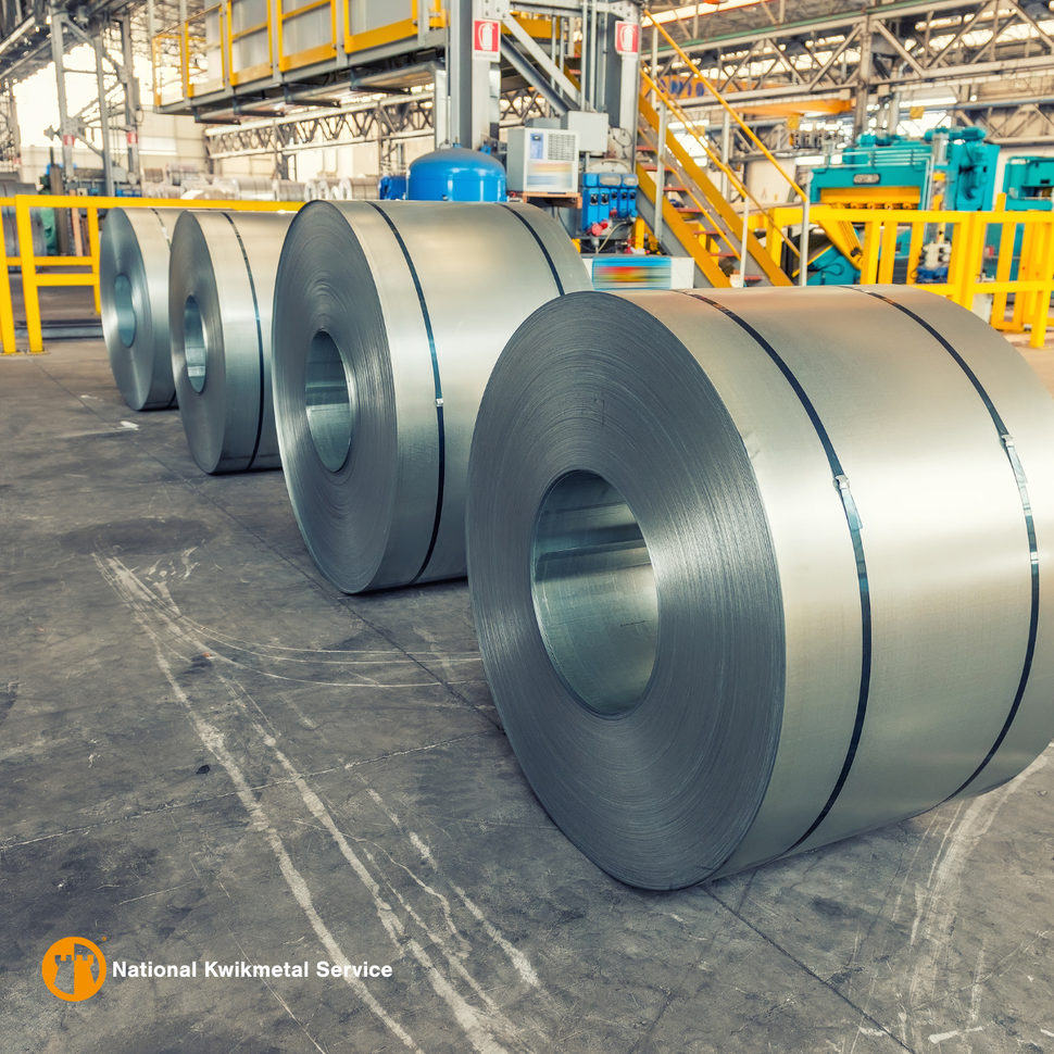 Precision processed nickel alloy coil used in semiconductor equipment manufacturing in Phoenix, Arizona