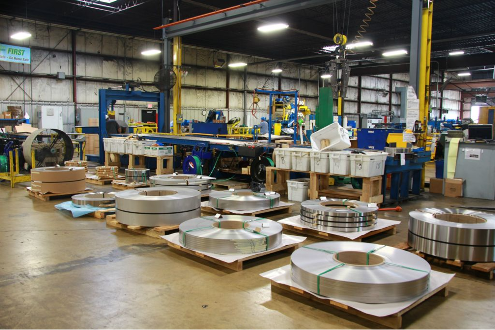 Stainless steel slitting company in St. Paul Minnesota